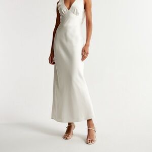 Satin maxi from abercrombie